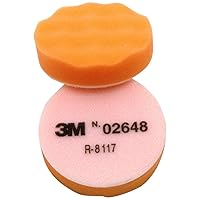 3M Finesse-It 02648B Orange Foam Pad - Hook & Loop Attachment 3 1/4 in Dia - 12000 Maximum RPM - 60527 [PRICE is per PAD]