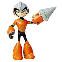 Megaman Fully Charged – Deluxe Drill Man Schematics Articulated Action Figure with Spinning Drill and Break-Apart Boulder Accessory! Based on the new show!