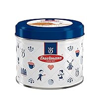DAELMANS Stroopwafels, Dutch Waffles Soft Toasted, Caramel, Kosher Dairy, Authentic Made In Holland, 8 Stroopwafels Per Box, 1 Collectible Gift Tin, 8 Stroopwafels Per Tin, 8.11oz
