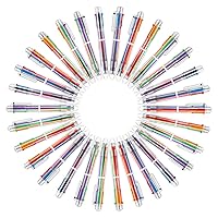 Multicolor Pen - 30 Pack 0.5mm 6-in-1 Retractable Ballpoint Pens for Office School Supplies Students Children Gift