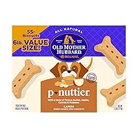 by Wellness Classic P-Nuttier Value Box Natural Dog Treats, Crunchy Oven-Baked Biscuits, Ideal for Training, Large Size, 6 pound box