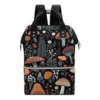 Mushrooms Diaper Bag Backpack Travel Waterproof Mommy Bag Nappy Daypack