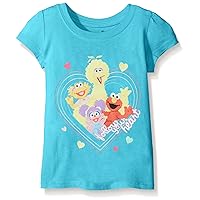 Sesame Street Girls' Short Sleeve T-Shirt Shirt
