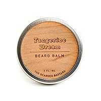 TBB Tangerine Dream Beard Balm for Men | Tame & Style Your Beard | Beard Conditioner with Shea Butter, Jojoba Oil, Argan Oil | Citrus & Vanilla Scent (2 Oz.)