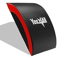 Yes4All Ab Mat Tailbone & No Tailbone/Ab Crunch Machine Ergonomic Handle for Sit Up, Foldable Double Thick Situps Pad, Workout Mat, Core Training, Lower Back Support, Total Body Workout