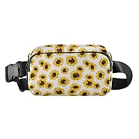 Sunflower Belt Bag for Women Men Water Proof Fashion Waist Packs with Adjustable Shoulder Tear Resistant Fashion Waist Packs for Running
