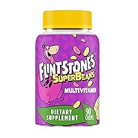 Flintstones SuperBeans,Kids Multivitamin with Immunity Support with Vitamins A,D,Iodine & Zinc to Support Healthy Growth,Fruit Flavored,Vegetarian,Jelly Bean Chews,90 Count (Packaging may vary)