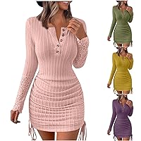 Dresses for Women Tight Lace Long Sleeves Club Sexy Dress Suitable Evening Party Dress