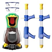 Duck Shooting Toys for Kids 3-5 Years, 2 Packs of Toy Foam Blasters with Movable Target, Interactive Competition Game Gift for Boys and Girls Ages 6 7 8 9+ Years Old