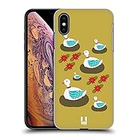 Head Case Designs Geese-A-Laying 12 Days of Christmas Hard Back Case Compatible with Apple iPhone Xs Max