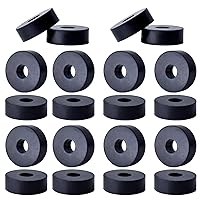 Rubber Washer 3/4 Inch OD x 1/4 Inch ID x 1/4 Inch Thickness, 20Pcs Rubber Flat Washers Heavy Duty Abrasion Resistant Rubber Spacer Black Washers for Screws Bolts Household Appliances