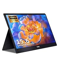 15.6 inch FHD Portable Monitor, 1920 * 1080 Second Screen USB C Display with HDR, Touchscreen, Lightweight, Blue Light Filter, Wide Compatibility for Laptop and Gaming