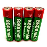 1.5V 8800Mah Portable Rechargeable Battery, New AAA Alkaline Toy Battery, High Performance Backup Battery, 4 Pack
