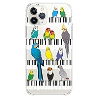 TPU Case Compatible with iPhone 15 14 13 12 11 Pro Max Plus Mini Xs Xr X 8+ 7 6 5 SE Slim fit Clear Pianist Musician Girls Print Cute Birds Flexible Silicone Lady Parrots Design Blue Colorful