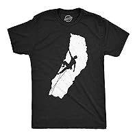 Mens Funny T Shirts Cave Climber Sarcastic Graphic Tee for Men