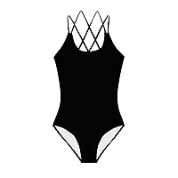 Kanu Surf Girls Reese Upf50Beach Sport Criss-Cross One Piece Swimsuit