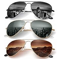 Classic Aviator Sunglasses for Men Women Driving Sun glasses Polarized Lens UV Blocking