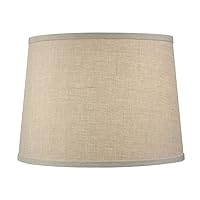 12 Inch Tapered Drum Slip Uno Lampshade Replacement 9x12x8.5 (Beige Linen)