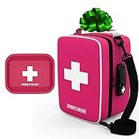 GREEN CROSS Smell Proof Bag Stash Box Kit Bundle with Pink Rolling Tray Set Serving Tray Combo Pack