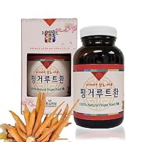 [Medicinal Korean Herb] 100% Natural Fingerroot/Finger Root Pills in Amber Glass Bottle 핑거루트 환 5 oz / 145 g (Finger Root)