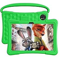 Kids Tablet, 10 inch Android 13 Tablet for Kids, 4GB RAM 64GB ROM 512GB Expand, Toddler Tablet with Shockproof Case, Bluetooth, GMS, WiFi, Parental Control, Dual Camera, Games (Green)