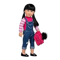 Adora Amazon Exclusive Amazing Girls Doll - 18” Girl Doll in Fashionable and Elegant Outfit, Birthday Gift for Ages 3+ - Cool Cat Zoe