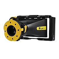 Ikan Monitor Cage with Viewfinder for DH5/DH5e On-Camera Monitor, for DH5 or The DH5e Monitor, Adjustable Diopter (EVF50) - Black/Yellow