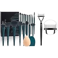 DUcare Makeup Brushes Set 17 Pcs with Brush Cleaning Mat and Makeup Sponge+Eyelash Comb