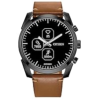CZ Smartwatch with YouQ wellness app featuring IBM Watson® AI and NASA research, black and white customizable display, Bluetooth, HR, Activity Tracker, 18-day battery life, iPhone® and Android™ Compatible