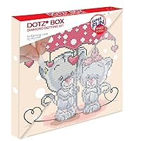 DIAMOND DOTZ ® - Its Raining Love Dotz Box, Partial Drill, Round Dotz, Diamond Painting Kits, Diamond Art Kits for Adults, Gem Art, Diamond Art, Diamond Dotz Kits, 11