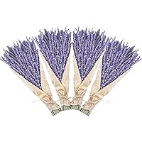 Dried Lavender Bundles, Uieke Natural Dried Lavender Flowers 280-300 Stems 16“ for Home Weeding Decoration Flower Arrangements Photo Props Home Fragrance 4 Bundles