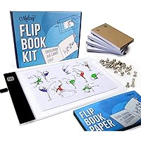  Official Andymation 16X Flipbook Paper Pack. Refill Paper  Sheets for All Andymation Flipbook Kits. Premium pre-drilled Sheets for  Perfect Registration. Snap Screws. Enough for 16 Flipbooks.