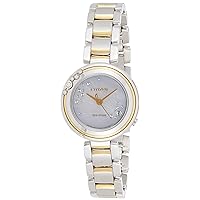 Citizen EM0464-59D Ladies Eco-Drive L Carina Diamond Accent Two-Tone Mother-of-Pearl Dial Watch
