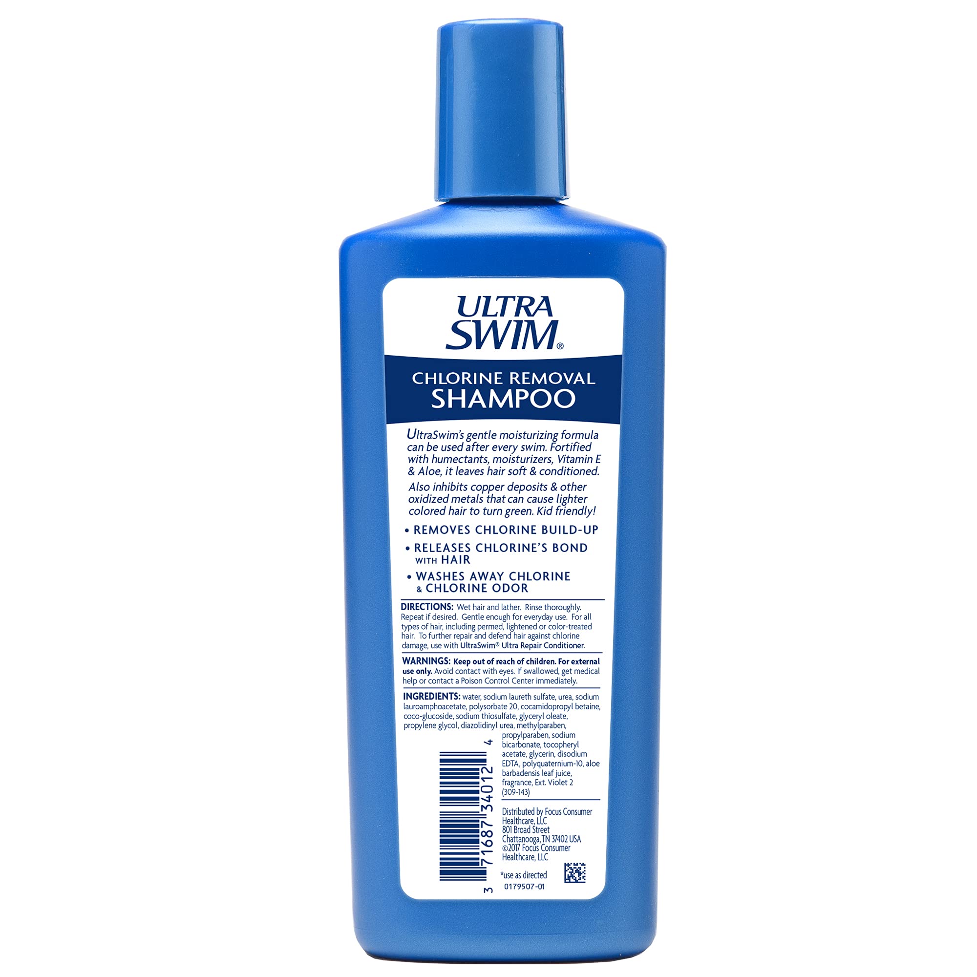 Ultra Swim Chlorine Removal & Hard Water Treatment Moisturizing Shampoo, 7 Ounce