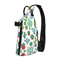 Introduction Of Various Vegetables Print Lightweight Adjustable Crossbody Backpack Daypack For Men,Women Sling Bag
