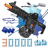  Large AKM-47 Gel Ball Blaster with Drum - Manual & Automatic  Dual Mode Splatter Ball Blaster with 40000 Water Beads, 200FPS, 100FT,  Suitable for Adults, Age 14+, Red : Toys & Games