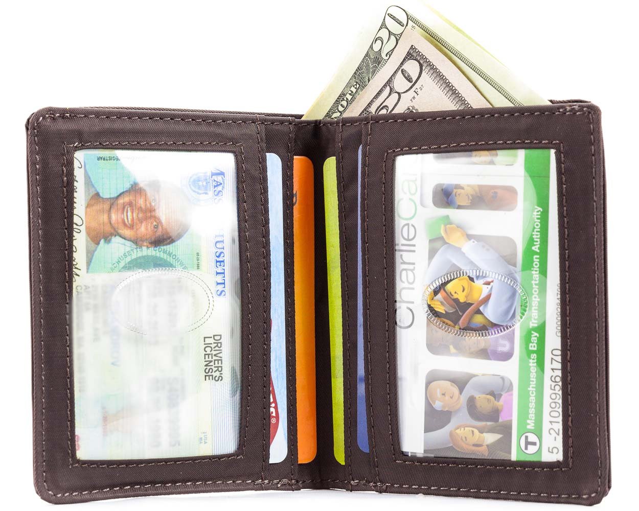 Big Skinny Metro Bi-Fold Slim Wallet, Holds Up to 20 Cards