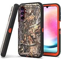 CoverON Rugged Designed for Samsung Galaxy A24 Case, Heavy Duty Constuction Military Grade A [Etched Grip] Protective Hybrid Rigid Armor Skin Cover Fit Samsung Galaxy A24 Phone Case - Camo