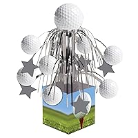 Pack of 6 Golf Sports Fanatic Mini Cascade Foil Tabletop Centerpiece Party Decorations 8.5