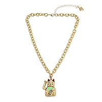 Betsey Johnson Womens Lucky Charm Necklaces