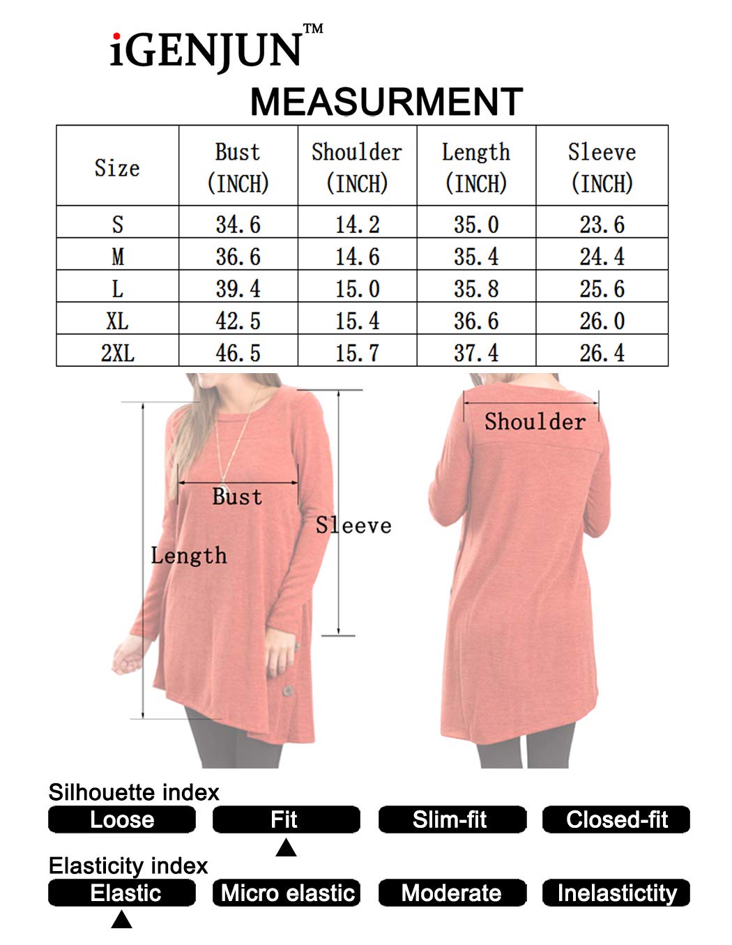 iGENJUN Fall Dresses for Women 2022 Sweater Dress Long Sleeve Button Side Pullover Fall Dress Knit Dresses