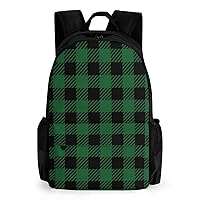 Buffalo Plaid Laptop Backpack for Women & Men Travel Shoulder Bag Casual Daypack Hiking Backpacks