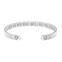 JoycuFF Inspirational Mantra Cuff Bracelets for Women Friend Encouragement Gift for Her Personalized Birthday Jewelry