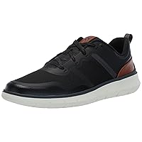 Cole Haan Men's Generation Zerogrand Txt Sneaker, Black/British Tan/Ivory, 7