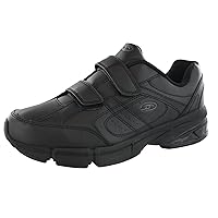 Dr.Scholls Men's Omega Light Weight Dual Strap Closure Sneaker, Black, Size 11.0