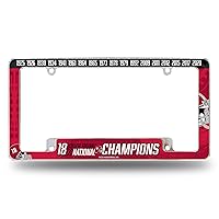 Rico AFC1501NC18T Alabama University 18 Time College Football Champs All Over Chrome Frame