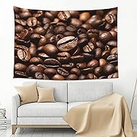 Tapestry Wall Hanging Funny Roasted Coffee Beans Tapestry Vintage Wide Wall Hanging Lightweight Wall Blanket Soft Mural Aesthetic Tapestry for Bedroom Living Room Dorm Home Wall Art Decor 60x40 Inch