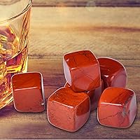 Whiskey Stones Red Jasper Chilling Crystal Ice Cubes for Drinks Whiskey Rocks 0.8