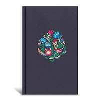 CSB Personal Size Bible, Navy Floral Embroidered Cloth Over Board CSB Personal Size Bible, Navy Floral Embroidered Cloth Over Board Hardcover