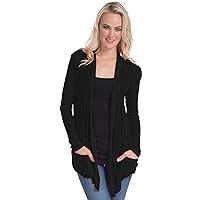 Semi-Sheer Cardigan Cover-up with Pockets